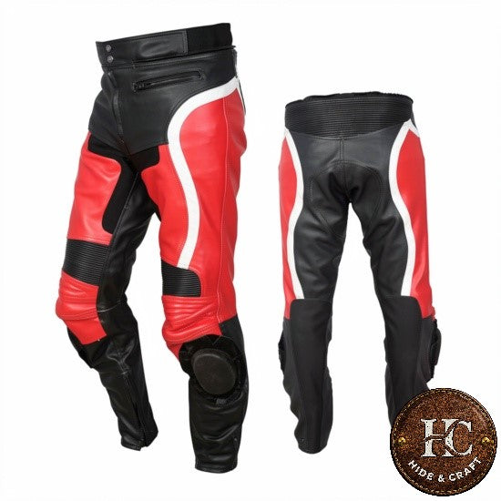 Motorbike Leather Trousers/ Men