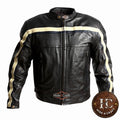 Men's Genuine Leather Motorbike Jacket – Premium Cowhide, Rider Fit | Hide & Craft