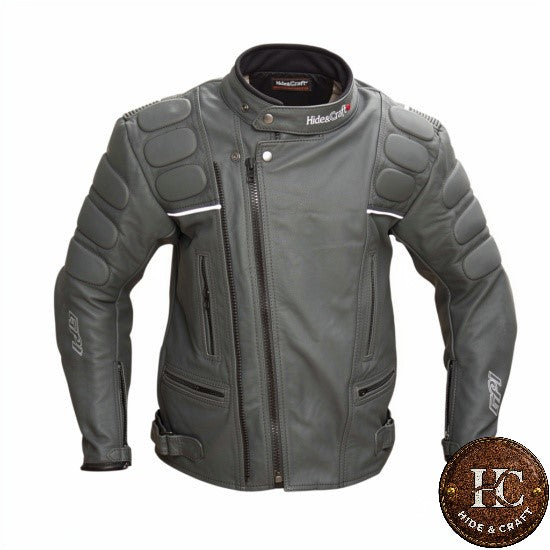 Men's Genuine Leather Motorbike Jacket – Four Colours, One Standard | Hide & Craft