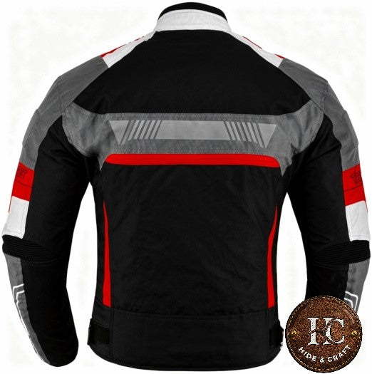 Men's Cordura Riding Jacket – Red & Black Edition