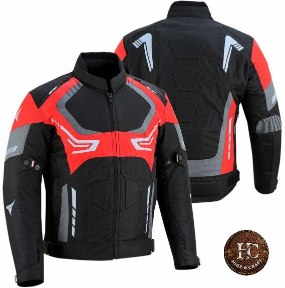 Men's Premium Cordura Motorbike Jacket – Stealth Black