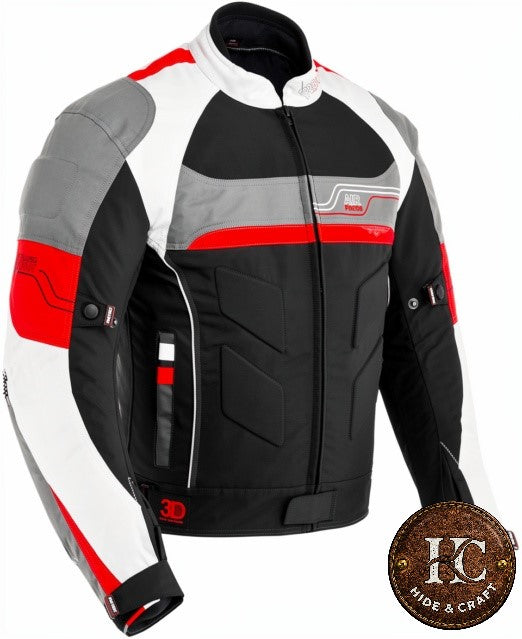 Men's Cordura Riding Jacket – Red & Black Edition