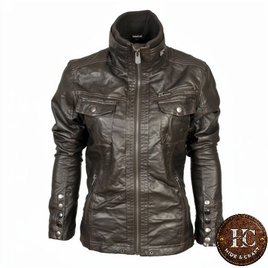 Women's Lambskin Leather Jacket – Timeless Elegance, Effortless Grace | Hide & Craft