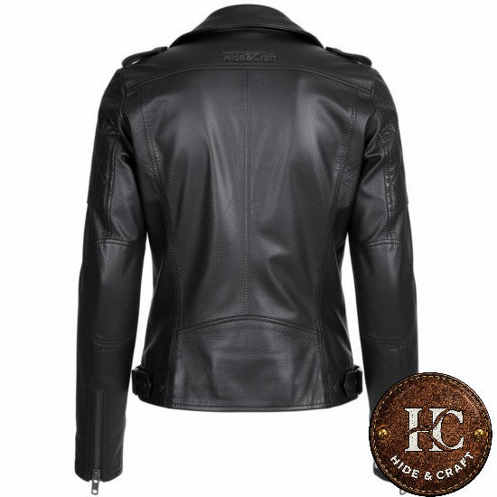 Women's Full-Grain Cowhide Motorbike Jacket