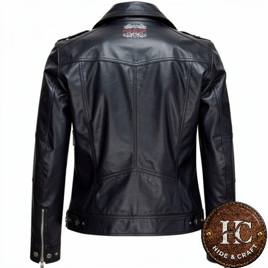 Genuine Leather Motorbike Jacket for Her