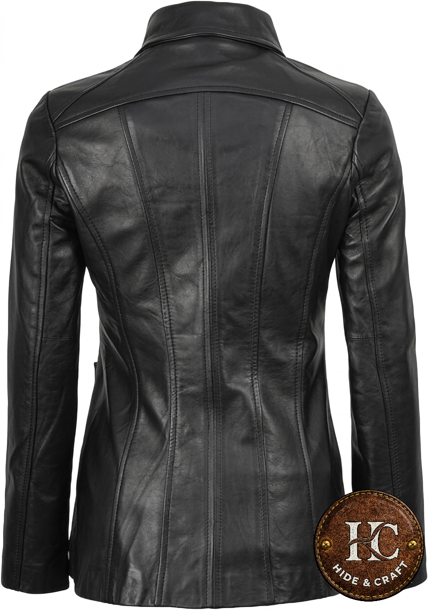 Women's Heritage Lambskin Leather Jacket – Jet Black | Tobacco Brown | Antique Bronze