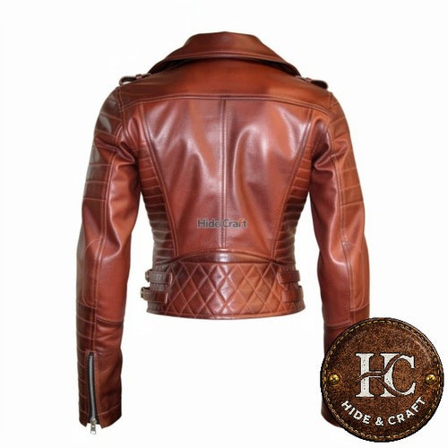 Designer's Choice – Women's Genuine Leather Motorbike Jacket | Hide & Craft