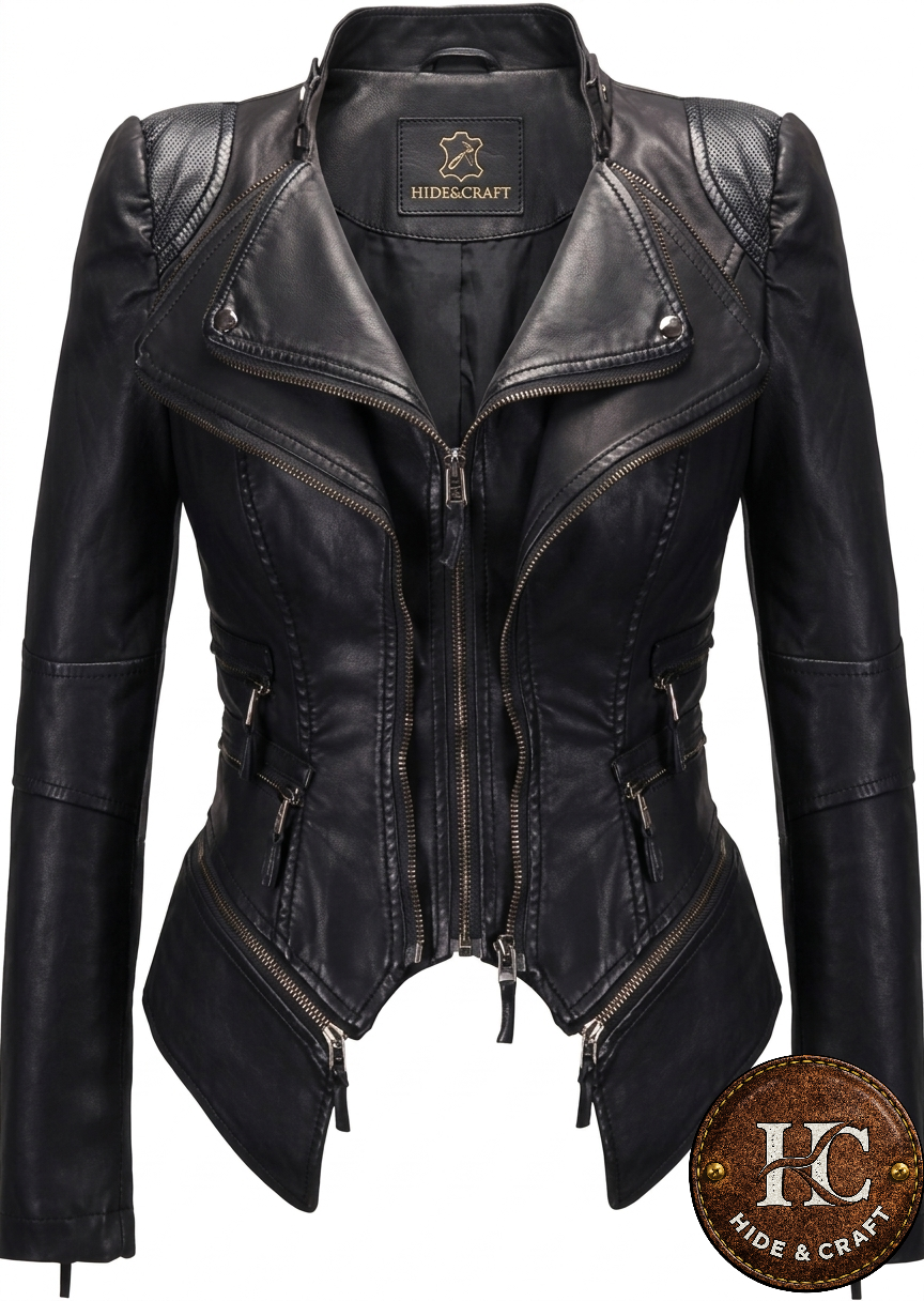 Women's Everyday Luxury Lambskin Jacket – Black | Brown | Bronze