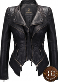 Women's Everyday Luxury Lambskin Jacket – Black | Brown | Bronze