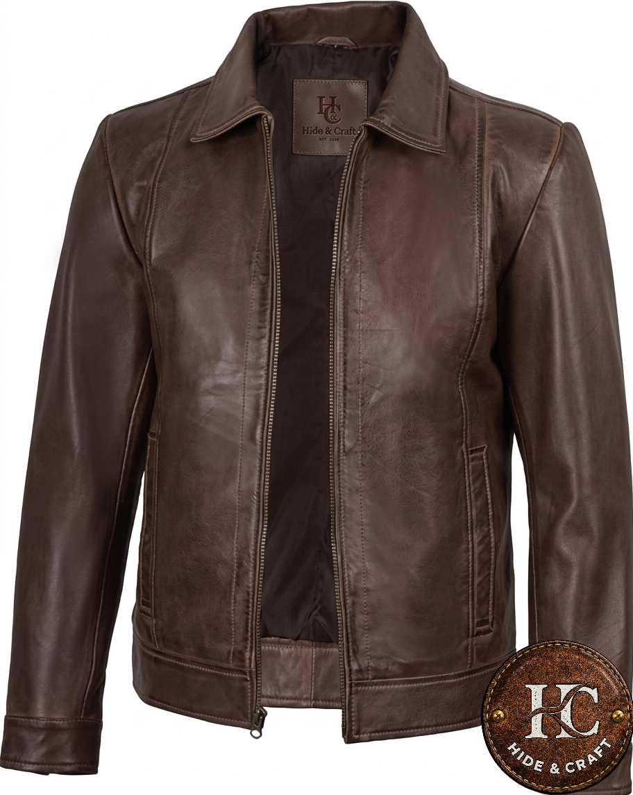 Men's Sig Lambskin Leather Jacket – Hide & Craft
