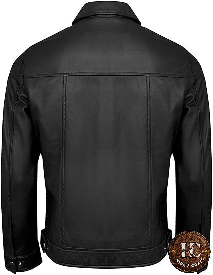 Men's Vintage Style Lambskin Leather Jacket – Hide & Craft