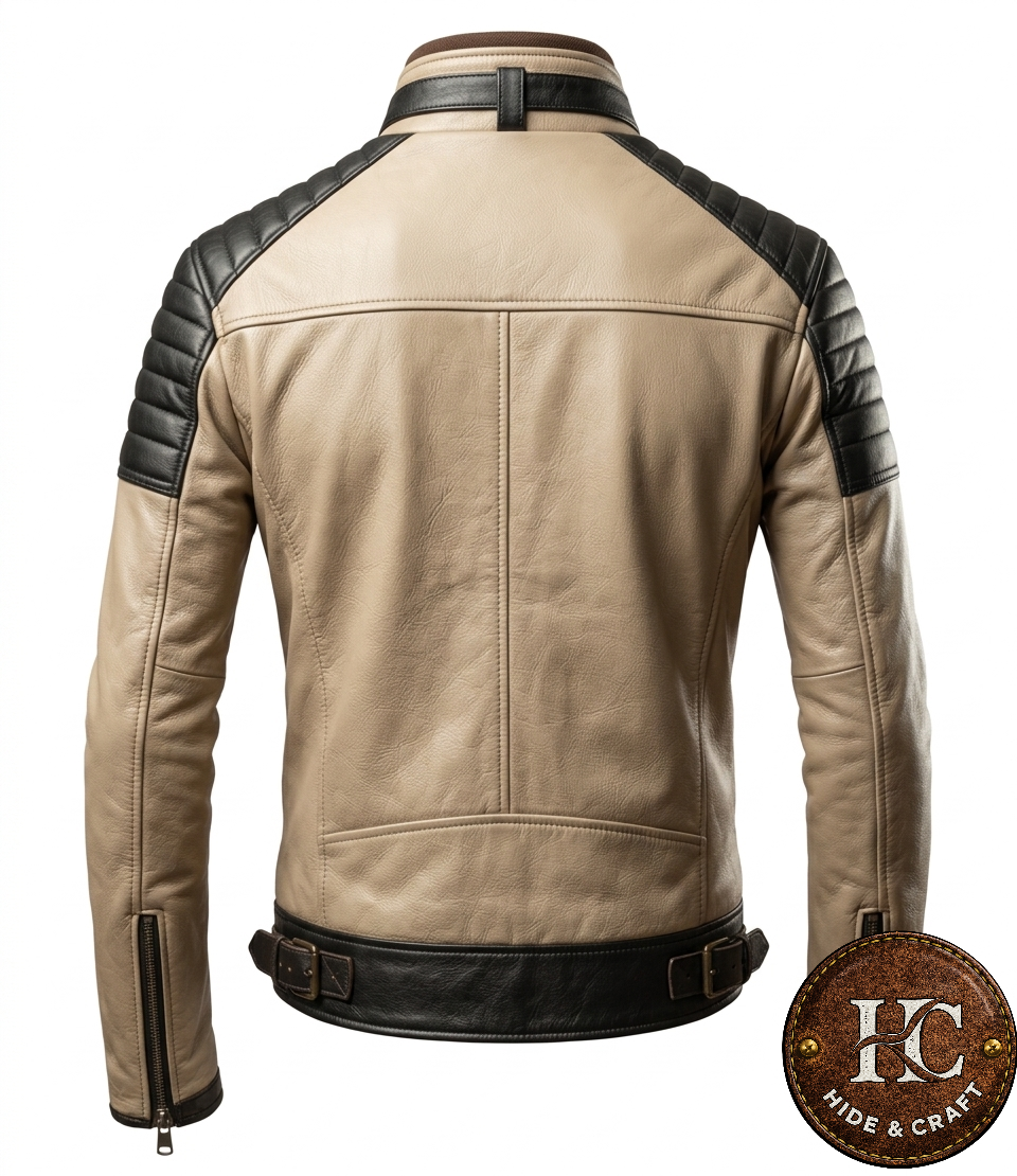 Men's Premium Lambskin Leather Jacket – Featherlight Luxury, Refined Fit | Hide & Craft