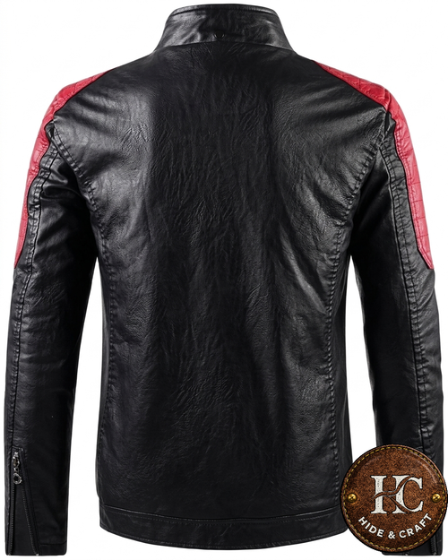 Genuine cowhide Leather Motorbike Jacket