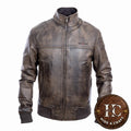 Men's Genuine Leather Motorbike Jacket – Ride Ready, Road Proven | Hide & Craft