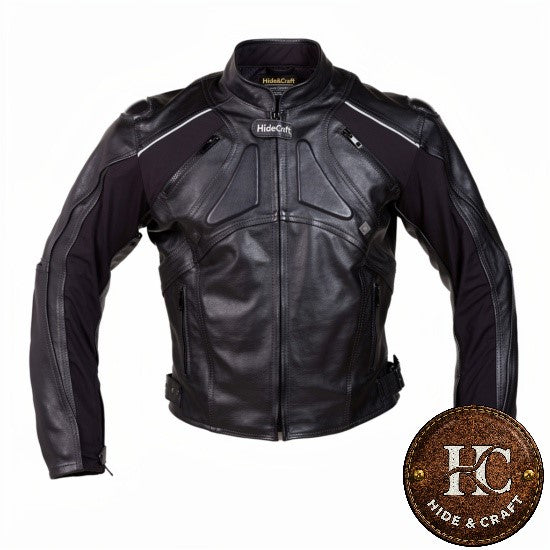 The Perfect Choice – Men's Black Leather Motorbike Jacket | Hide & Craft