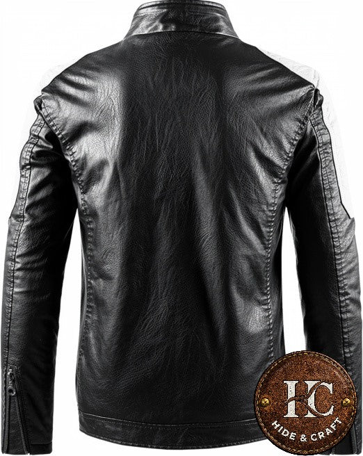 Men's Full-Grain Cowhide Motorbike Jacket – Black | Brown | Bronze