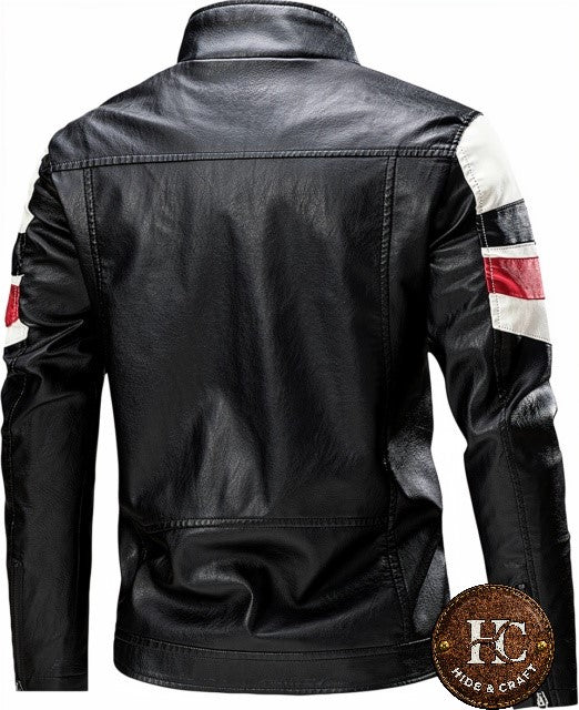 Men's Genuine Cowhide Leather Motorbike Jacket – Black | Brown | Bronze