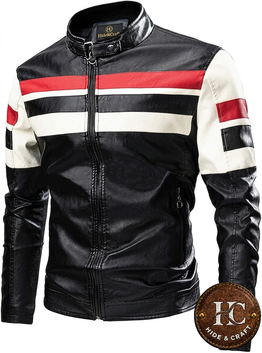 Men's Genuine Cowhide Leather Motorbike Jacket – Black | Brown | Bronze