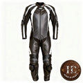 Rider's Best Choice Leather Motorbike Suit – Black
