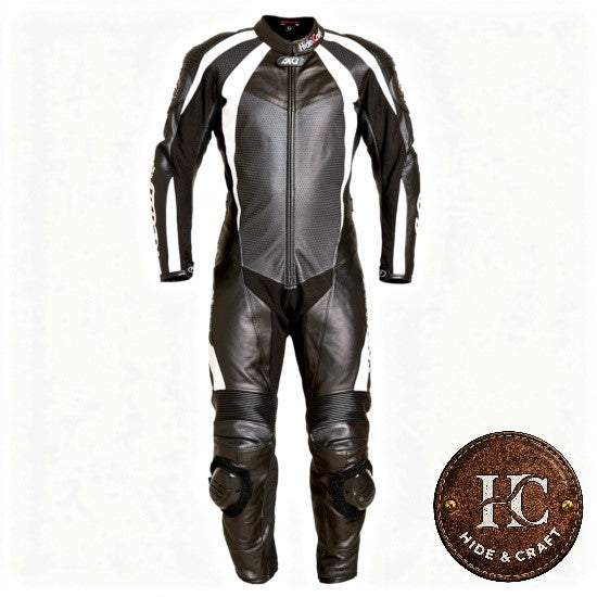 Rider's Best Choice Leather Motorbike Suit – Black