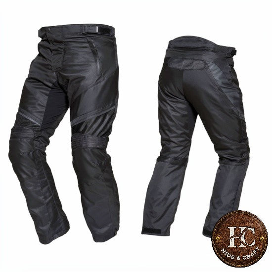 Men's Genuine Cowhide Leather Motorbike Trousers – Black