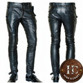 Slim Fit Rider's Choice Trouser in Black Leather
