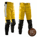Yellow Choice Leather Moto Trouser